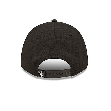 Men's New Era Black Las Vegas Raiders Framed AF 9FORTY Snapback Hat