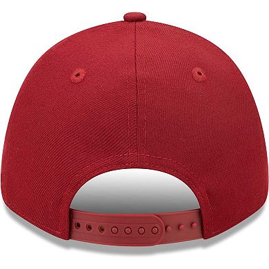 Men's New Era Burgundy Washington Commanders Logo Essential 9FORTY Adjustable Hat