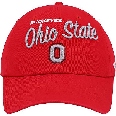 Women's '47 Scarlet Ohio State Buckeyes Phoebe Clean Up Adjustable Hat