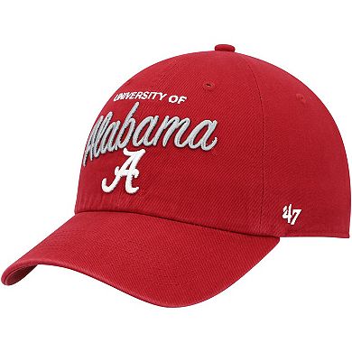 Women's '47 Crimson Alabama Crimson Tide Phoebe Clean Up Adjustable Hat