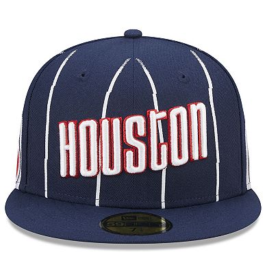 Men's New Era  Navy Houston Rockets 2022/23 City Edition Official 59FIFTY Fitted Hat