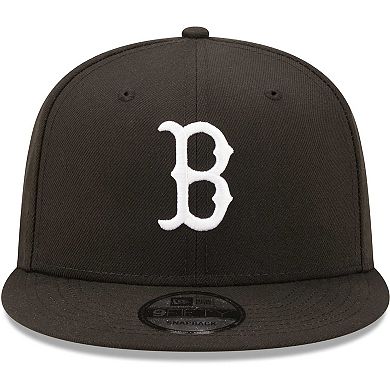 Men's New Era Black Boston Red Sox Team 9FIFTY Snapback Hat