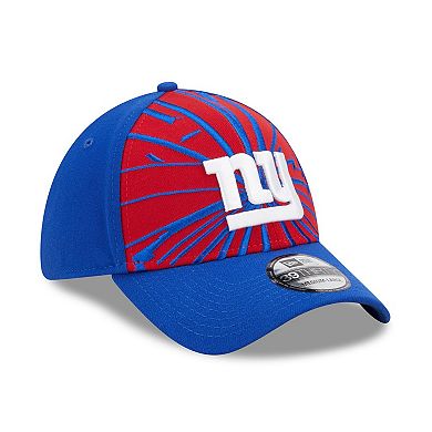 Men's New Era Red/Royal New York Giants Shattered 39THIRTY Flex Hat