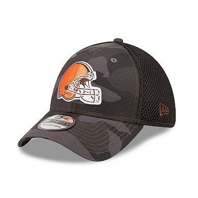 Men's New Era Camo/Black Cleveland Browns  Logo Neo 39THIRTY Flex Hat