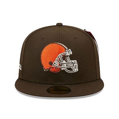 Men's New Era x Alpha Industries Brown Cleveland Browns Alpha 59FIFTY Fitted Hat