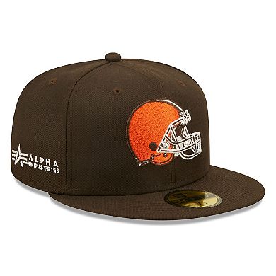 Men's New Era x Alpha Industries Brown Cleveland Browns Alpha 59FIFTY Fitted Hat