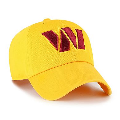 Men's '47 Gold Washington Commanders Clean Up Adjustable Hat