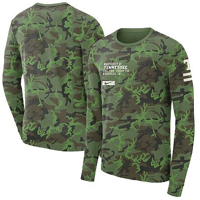Men's Nike Camo Tennessee Volunteers Military Long Sleeve T-Shirt