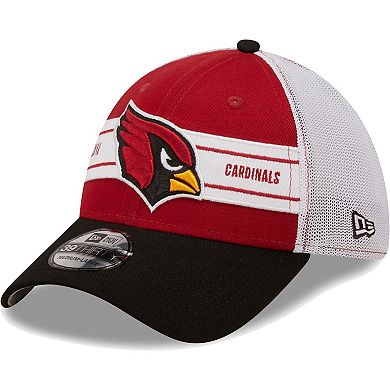 Men's New Era Cardinal/Black Arizona Cardinals Team Banded 39THIRTY Flex Hat