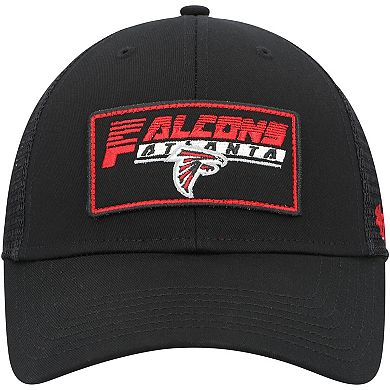 Youth '47 Black Atlanta Falcons Levee MVP Trucker Adjustable Hat