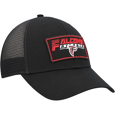 Youth '47 Black Atlanta Falcons Levee MVP Trucker Adjustable Hat