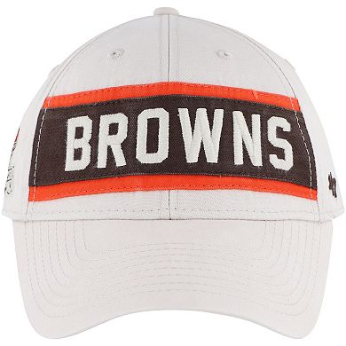 Men's '47 Cream Cleveland Browns Crossroad MVP Adjustable Hat