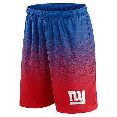 Men's Fanatics Branded Royal/Red New York Giants Ombre Shorts