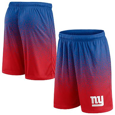 Men's Fanatics Branded Royal/Red New York Giants Ombre Shorts