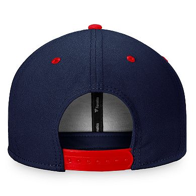 Men's Fanatics Branded Navy/Red Columbus Blue Jackets Heritage City Two-Tone Snapback Hat