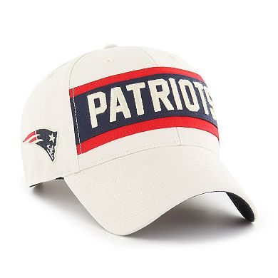 Men's '47 Cream New England Patriots Crossroad MVP Adjustable Hat