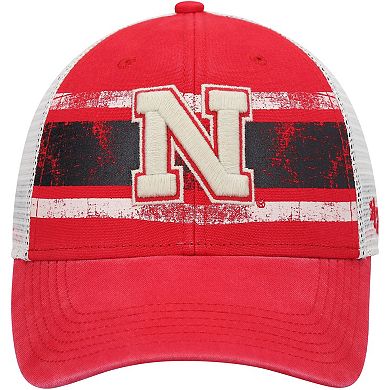 Men's '47 Scarlet/White Nebraska Huskers Interlude MVP Trucker Snapback Hat