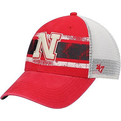 Men's '47 Scarlet/White Nebraska Huskers Interlude MVP Trucker Snapback Hat