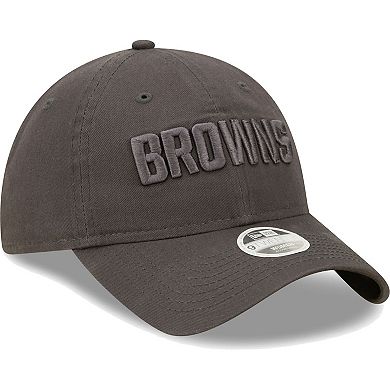 Women's  New Era Graphite Cleveland Browns Core Classic 2.0 Tonal 9TWENTY Adjustable Hat
