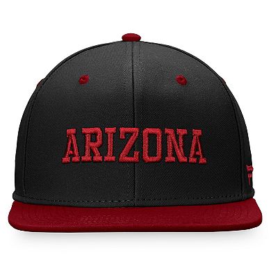 Men's Fanatics Branded Black/Garnet Arizona Coyotes Heritage City Two-Tone Snapback Hat