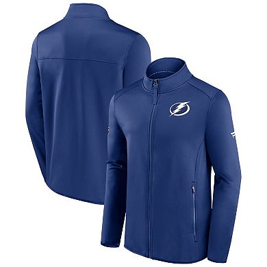Men's Fanatics Branded Blue Tampa Bay Lightning Authentic Pro Rink Fleece Full-Zip Jacket