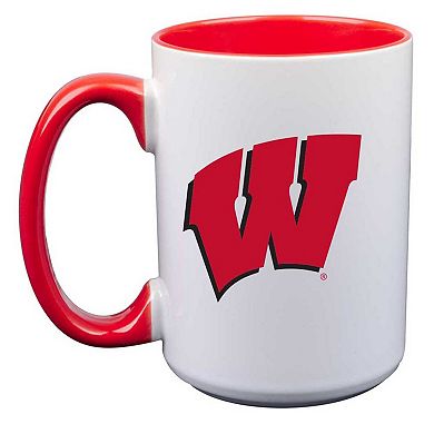 Wisconsin Badgers 15oz. Inner Color Mug