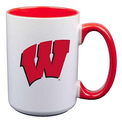 Wisconsin Badgers 15oz. Inner Color Mug