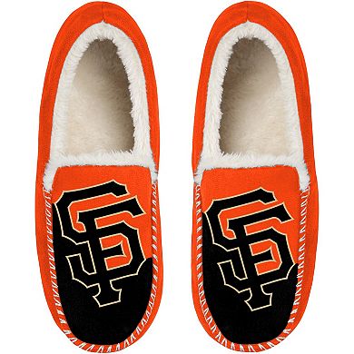 Men's FOCO San Francisco Giants Colorblock Moccasin Slippers