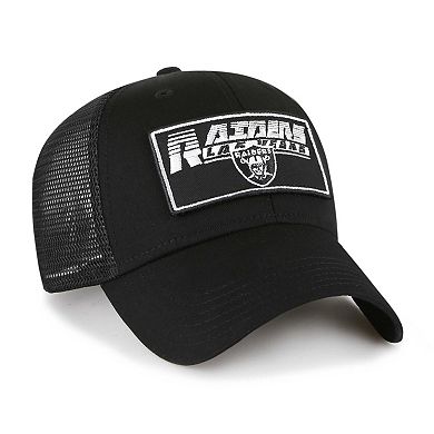 Youth '47 Black Las Vegas Raiders Levee MVP Trucker Adjustable Hat