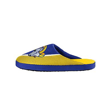 Men's FOCO Los Angeles Rams Big Logo Color Edge Slippers