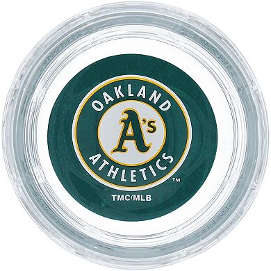 Oakland Athletics 10oz. Team Bottoms Up Squared Rocks Glass