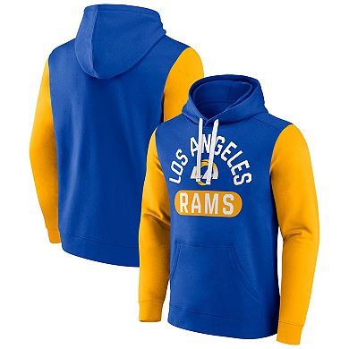 Men's Fanatics Branded Royal Los Angeles Rams Extra Point Pullover Hoodie