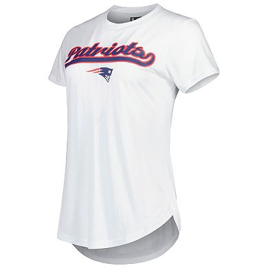 Women's Concepts Sport White/Charcoal New England Patriots Sonata T-Shirt & Leggings Sleep Set