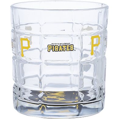 Pittsburgh Pirates 10oz. Team Bottoms Up Squared Rocks Glass