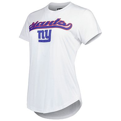 Women's Concepts Sport White/Charcoal New York Giants Sonata T-Shirt & Leggings Sleep Set