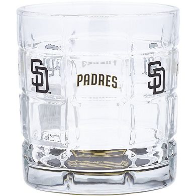 San Diego Padres 10oz. Team Bottoms Up Squared Rocks Glass