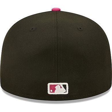 Men's New Era Black/Pink Los Angeles Dodgers 1981 World Series Champions  Passion 59FIFTY Fitted Hat