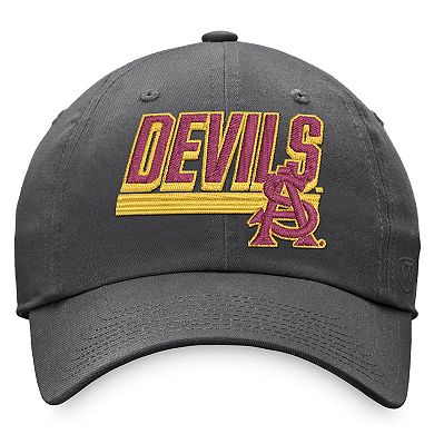 Men's Top of the World Charcoal Arizona State Sun Devils Slice Adjustable Hat