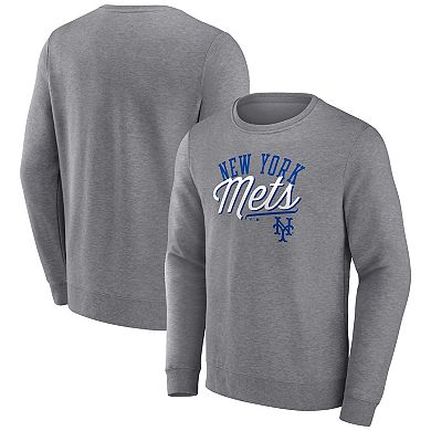 Men's Fanatics Branded Gray New York Mets Simplicity Pullover Sweatshirt