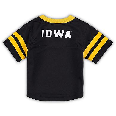 Infant Black/Gold Iowa Hawkeyes Red Zone Jersey & Pants Set