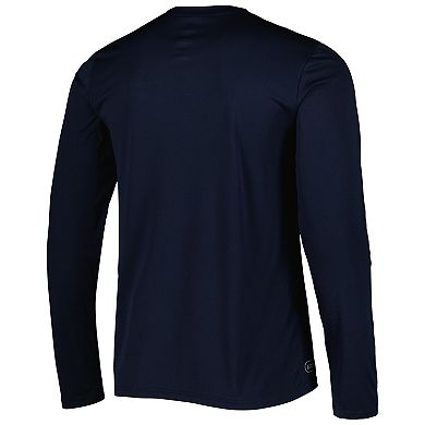 Men's New Era Navy Chicago Bears Combine Authentic Offsides Long Sleeve T-Shirt