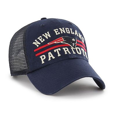 Men's '47 Navy New England Patriots Highpoint Trucker Clean Up Snapback Hat