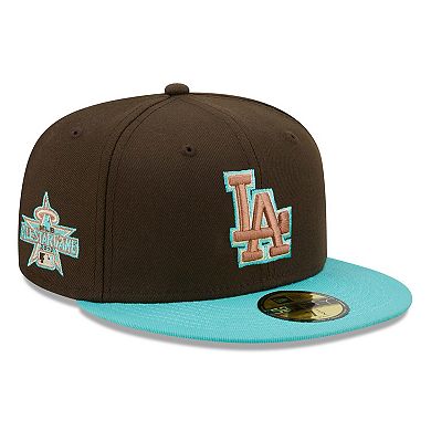 Men's New Era Brown/Mint Los Angeles Dodgers  Walnut Mint 59FIFTY Fitted Hat