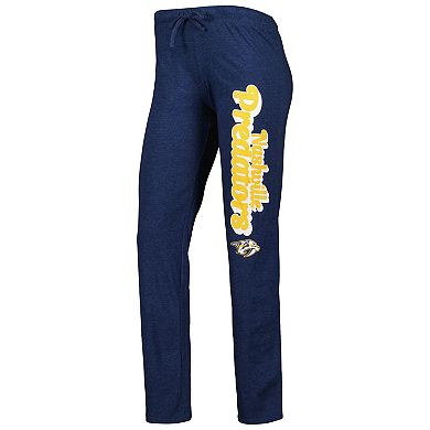 Women's Concepts Sport Gold/Heather Navy Nashville Predators Meter Muscle Tank Top & Pants Sleep Set