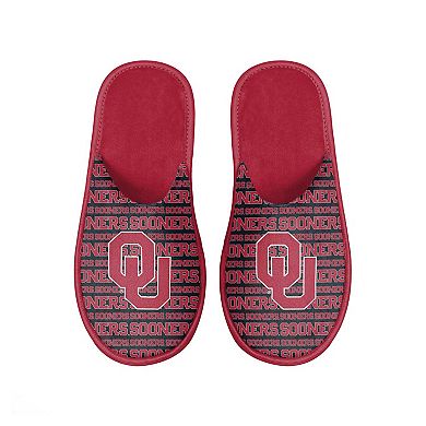 Men's FOCO Oklahoma Sooners Scuff Logo Slide Slippers