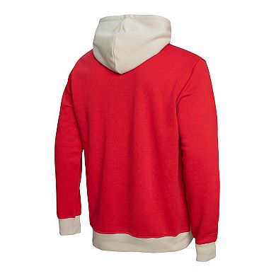 Men's Mitchell & Ness Red Kansas City Chiefs Big Face 5.0 Pullover Hoodie