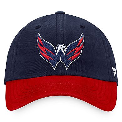 Men's Fanatics Branded Navy/Red Washington Capitals Core Primary Logo Adjustable Hat
