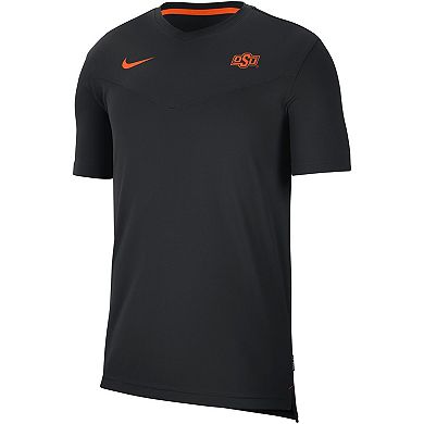 Men's Nike Black Oklahoma State Cowboys 2022 Coaches UV Performance T-Shirt