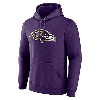 Men's Lamar Jackson Purple Baltimore Ravens Big & Tall Fleece Name & Number Pullover Hoodie