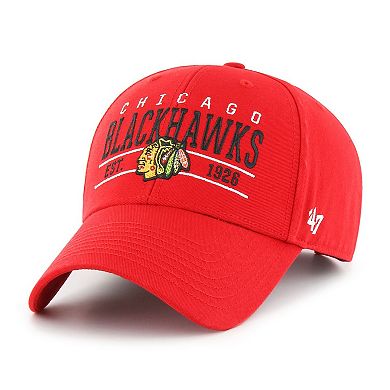 Men's '47 Red Chicago Blackhawks Centerline MVP Adjustable Hat